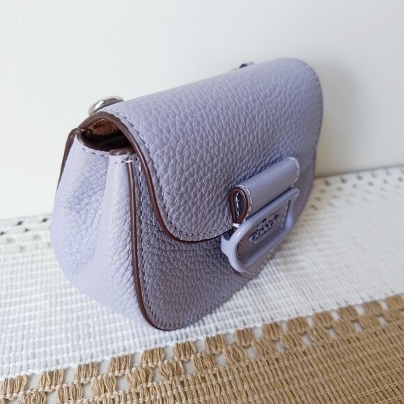 Coach Light Purple Leather Crossbody Bag - Picture 4 of 12